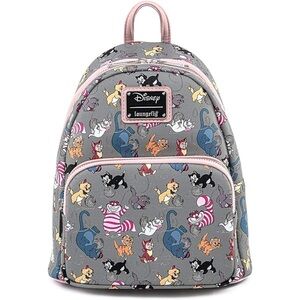 Disney x Loungefly Gray Pastel Animal Print Mini Backpack